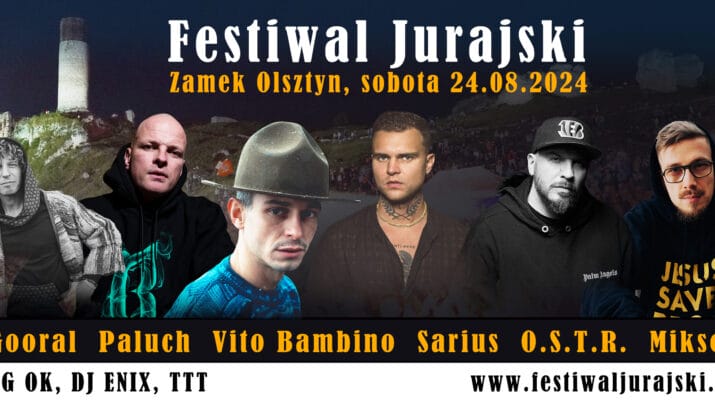 Festiwal Jurajski 2024. Na zamku w Olsztynie wystąpią m.in. Vito Bambino i O.S.T.R. 1