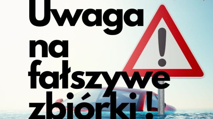 Policjanci ostrzegają przed fałszywymi zbiórkami dla powodzian 1